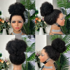 Factory Price SDD 360 Lace Afro <b>Wig</b> Natural Wave Virgin PrePlucked Glueless <b>Wig</b> Frontal <b>Human</b> Hair <b>Wig</b> - Product Image 2