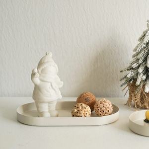 Atacado logotipo personalizado hotel restaurante retangular branco cookie decoração metal servindo bandeja rolando - Product Image 3