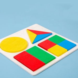 Jouets éducatifs Montessori en gros pour enfants : Tableau de formes géométriques carrées égales pour l'apprentissage précoce des <span class=keywords><strong>math</strong></span>ématiques - Product Image 5