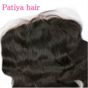 Prêt à Expédier 13*6 Corps Ondulés Raw Frontaux Cheveux Humains Pré Cueillis HD et Transparent 13x6 Swiss Lace Frontal Closure Brésilienne - Product Image 4