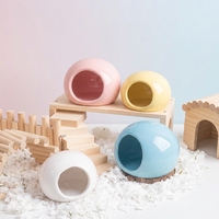 Nid de repos en céramique en forme d'œuf pour hamsters syriens dorés, idéal pour toutes les saisons – Vente en gros