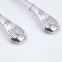 Vente en gros chaude 18/8 pailles à boire en acier inoxydable paille en métal avec filtre cuillère à thé Yerba Mate Bombilla