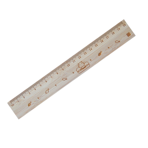 Bamboo Wood Laser Engraved Wooden Bamboo Ruler