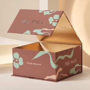 Boîte cadeau magnétique de luxe en carton rigide recyclable avec logo personnalisé pour vêtements, vente en gros - Product Image 1
