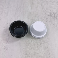Petit bol ramequin en plastique mélamine de couleur blanche noire personnalisée 1.5 oz
