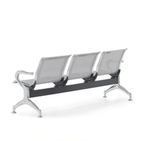 Mobilier scolaire 3 en acier inoxydable, Station d'aéroport, hôpital, Station de Train, parc, chaises d'attente en bord de route
