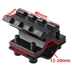Universal Ultra-Low Profile Tube Clamp Mount 12-28mm Multi-Size Aluminum Alloy 20mm Base Outdoor Optics Holder - Product Image 6