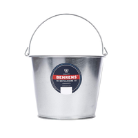 Vente en gros seau à bière glacée 5L de haute qualité seau refroidisseur de boisson de taille personnalisée seaux de fête en métal avec poignée