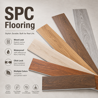 Revêtement de sol LVP, planches de vinyle, 20 mil, imperméable, SPC, aspect bois, noyau rigide, 5 mm, coussin acoustique IXPE, résistant aux rayures, commande personnalisée en usine