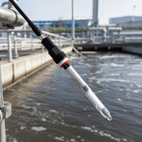 pH-mètre en ligne avec filetage d'installation PG13.5, prise étanche M8, réponse rapide en 10 secondes pour le contrôle de la qualité de l'eau industrielle