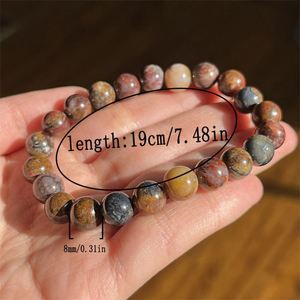 Bracelet en pierre naturelle avec perles de verre colorées, favorisant la prise de décision, style viral professionnel pour les médias sociaux, paiement flexible - Product Image 1