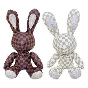 หมอนผ้ากำมะหยี่นุ่มรูปกระต่ายกระต่ายน่ารักใส่ได้ทั้งชายและหญิงดีไซน์ใหม่ประดับด้วยพลอยเทียมสำหรับโซฟาเบดผ้าฝ้ายนุ่มพิเศษ - Product Image 1