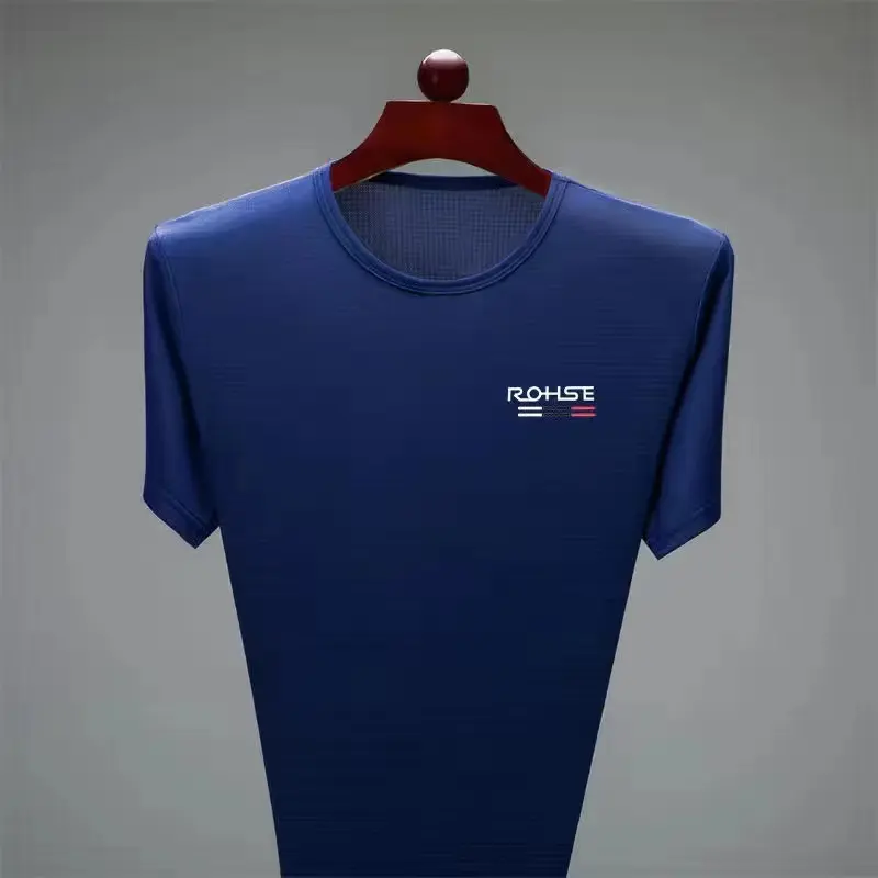 Oem Lage Moq 50 Stuks Nieuw Ontwerp Vochtafvoerend Sneldrogend Douane-Logo Ademend O-hals Gym Korte Mouw Heren T-Shirt