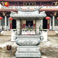 Brûle-encens et encensoir en pierre de granit naturelle verte du temple taoïste de Chine, XIANG LU, à vendre