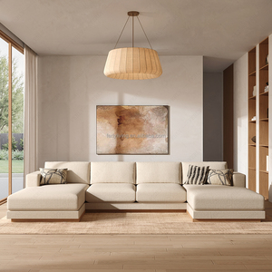 Ensemble de canapés modulaires FERLY, style élégant, meubles d'intérieur, structure en bois, revêtement en tissu, salon moderne, hôtel, chaise en <span class=keywords><strong>U</strong></span> - Product Image 1