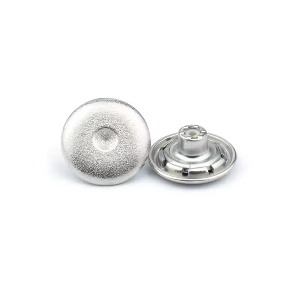 15mm 2.5g zinc alloy jeans buttons silver brass snap buttons