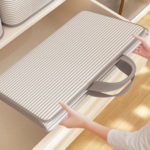 Non-Woven Large Capacity Storage Bag Quilt Clothes Organizer Dustproof Foldable Heavy Duty Closet <b>Box</b> for Bedroom Moving - Product Image 3