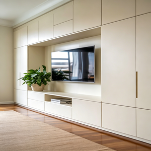 Muebles de <span class=keywords><strong>TV</strong></span> Personalizados, Modernos y Minimalistas, Mueble de Pared para Sala de Estar, Almacenamiento Abierto, para Apartamentos y Villas Europeas, Compatible con <span class=keywords><strong>TV</strong></span> - Product Image 1