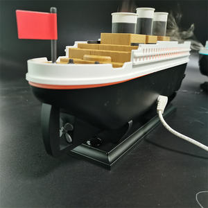 ผลิตภัณฑ์ที่ไม่เหมือนใคร <span class=keywords><strong>โร</strong></span><span class=keywords><strong>มา</strong></span> ดิฟฟิวเซอร์ รูปทรงเรือ 250 มล. เครื่องกระจายกลิ่นรูปปลาแมงกะพรุน เครื่องเพิ่มความชื้นรูปปลาแมงกะพรุนไททานิค พร้อมไฟ LED สีสันสำหรับกลางคืน - Product Image 4