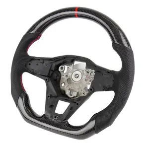 พวงมาลัยคาร์บอนไฟเบอร์อุปกรณ์เสริมสำหรับรถกอล์ฟ VW 8 <span class=keywords><strong>GTI</strong></span> พวงมาลัยรถยนต์ - Product Image 1