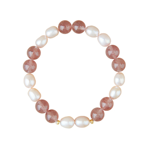 Bracelet à breloques vintage coréen pour femmes, cristal, pierre naturelle, perles, bracelets en or, bijoux, cadeau pour la Saint-Valentin - Product Image 6