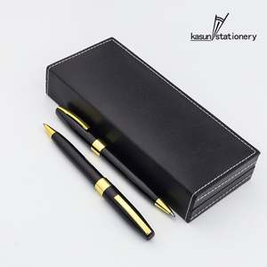 Stylo à bille de luxe noir personnalisé Kasun, stylo professionnel pour le bureau, idéal pour la signature d'affaires - Product Image 2