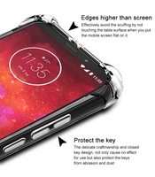 Funda Protectora Trasera Transparente de TPU de Silicona a Prueba de Golpes para Motorola Moto P30 P40 Play G5 G6 G7 G8 Power Plus Play Moto E4 E5