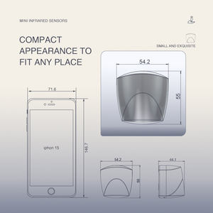 Yoursensor YS021, Mini Sensor infrarrojo inalámbrico para mascotas, abridor de puerta resistente a pellizcos con montaje lateral, evita el atrapamiento de mascotas - Product Image 5