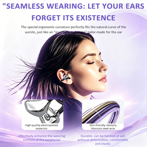 หูฟังแบบหนีบหู YYK-Q108 รุ่นปรับแต่งได้ ระบบ<span class=keywords><strong>เสียง</strong></span>แบบเปิด V6.1 สำหรับเล่นกีฬา พร้อมไฟ LED และเสียงสเตอริโอแบบรอบทิศทาง - Product Image 2