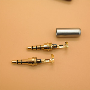 Conector de audio macho de 3.5mm, todo de cobre, chapado en oro, de 3 o 4 polos, para cables DIY - Product Image 4