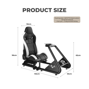 Soporte Metálico Ajustable para Simulador de Carreras con Pedales para Juegos de Coches, 1 Año de Garantía y Soporte Personalizado en Inglés - Product Image 5