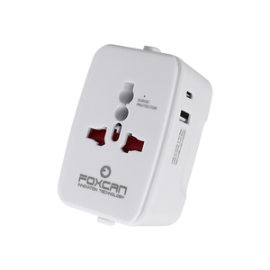 Offre spéciale du fabricant Foxcan 1C + 1A chargeurs de voyage adaptateur de prise universel pour téléphones mobiles et ordinateurs portables pour UK AUS EU & Japan - Product Image 6