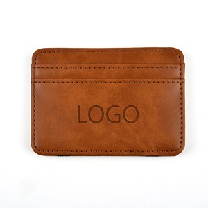 Portafoglio Compatto Classico in Pelle PU con Logo Personalizzato, 4 Scomparti per Carte, Regalo Aziendale per Uomo, Elastico, Vendita all'Ingrosso - Product Image 5