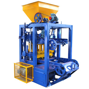 เครื่องทำอิฐกึ่งอัตโนมัติมาตรฐานส่งออก รุ่น QTF4-24 เครื่องผลิตอิฐคอนกรีตแบบกลวง อุปกรณ์เครื่องทำอิฐ - Product Image 3