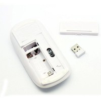 Mouse Nirkabel 2.4G Laris Manis Model Apple Tipis Baterai 2AAA Berlapis Karet USB PC Laptop Untuk Tangan Kanan Stok Tersedia
