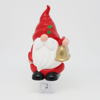 Luce notturna a LED a forma di gnomo natalizio, OEM, direttamente dalla fabbrica, con spina, 360° ° Lampada Girevole con Luce Calda e Soffusa per Decorazione Festiva e Regalo, Vendita all'Ingrosso