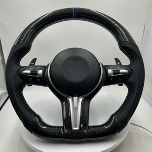 Volante de coche de cuero Alcantara para <span class=keywords><strong>BMW</strong></span> F01F02 F03F04 F06 F07F10 F11 F12 F15 F16 F18 F20 F25 F26 F30 F32 E60 M3 M5 M6 - Product Image 6