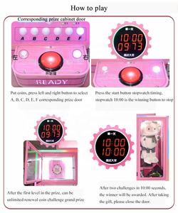 Nuovo Sviluppato Giocattolo Gru Premio Regalo Distributore Automatico di Arcace Gettoni Macchina del Gioco Sfida per 10 secondi - Product Image 5