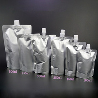 Impression personnalisée bouche Oblique 1l 1,5 l Smoothie liquide jus bière boisson sac en plastique Stand Up pochette à bec en aluminium