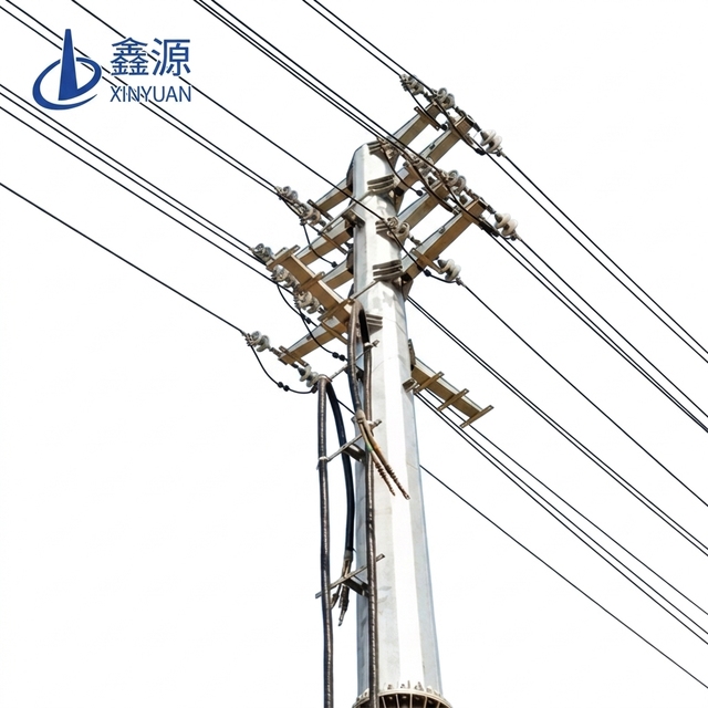 9M 10M 12M 15M 20M 10KV 35KV 110KV 220KV Overhead Power Transmission Tubular Steel Pole
