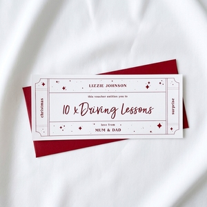 บัตรของขวัญเซอร์ไพรส์ลายทองคำเปลว แบบบัตรผ่า<span class=keywords><strong>น</strong></span>ขึ้นเครื่องบิน  สามารถปรับแต่งได้  สำหรับเป็นของขวัญคริสต์มาส วั<span class=keywords><strong>น</strong></span>เกิด วั<span class=keywords><strong>น</strong></span>ครบรอบ - Product Image 5