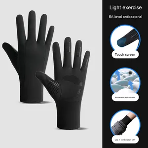 Gants de cyclisme d'hiver doublés de polaire épais pour femmes Compatibilité avec écran tactile Gants de <span class=keywords><strong>ski</strong></span> pour hommes pour le snowboard Résistant au froid - Product Image 6