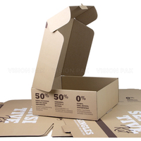 Boîte d'expédition en carton ondulé personnalisée avec logo