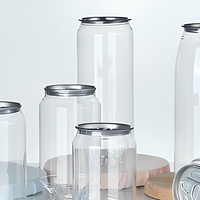 Boîtes en plastique de 500 ml scellées de qualité alimentaire pour animaux de compagnie, faciles à ouvrir, avec couvercles