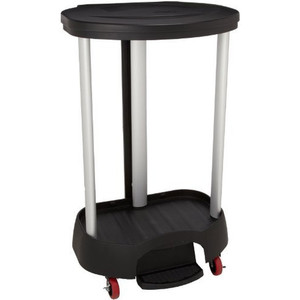 Carrello multiuso in alluminio a 3 ripiani con ruote per stoccaggio e trasporto - Product Image 1