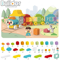 Haute qualité plus récent matériau ABS écologique forme animale créative 50 pièces Train bricolage modèle blocs de construction ensemble pour les enfants