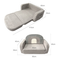 Canapé convertible extra large personnalisé pour enfants, canapé confortable pour tout-petits, fauteuil en peluche, canapé-lit pour bébé, pliable pour chambre à coucher, école