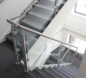 Barandilla de Vidrio de Acero Inoxidable SS 304 316 2205 de Alta Calidad, Moderna y en Oferta, Sistema Completo de Barandas para Escaleras y Balcones - Product Image 2
