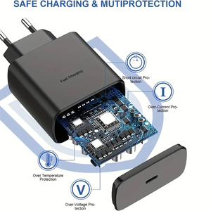 <span class=keywords><strong>Cargador</strong></span> de Teléfono USB-C de 45 W, Adaptador de Pared para EE. UU./UE/Reino Unido, Carga Súper Rápida PD para <span class=keywords><strong>Samsung</strong></span> Galaxy S25 S24 S22 S23 <span class=keywords><strong>Ultra</strong></span> Note 10+ Note20 - Product Image 4