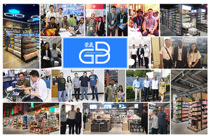 Etiqueta de precio de metal y madera Alambre trasero Góndola Productos Estantes de supermercado Estante de exhibición Feria comercial - Product Image 5